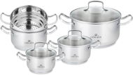 Gerlach SIMPLE Edelstahl-Kochgeschirr-Set 9-teilig - Topfset