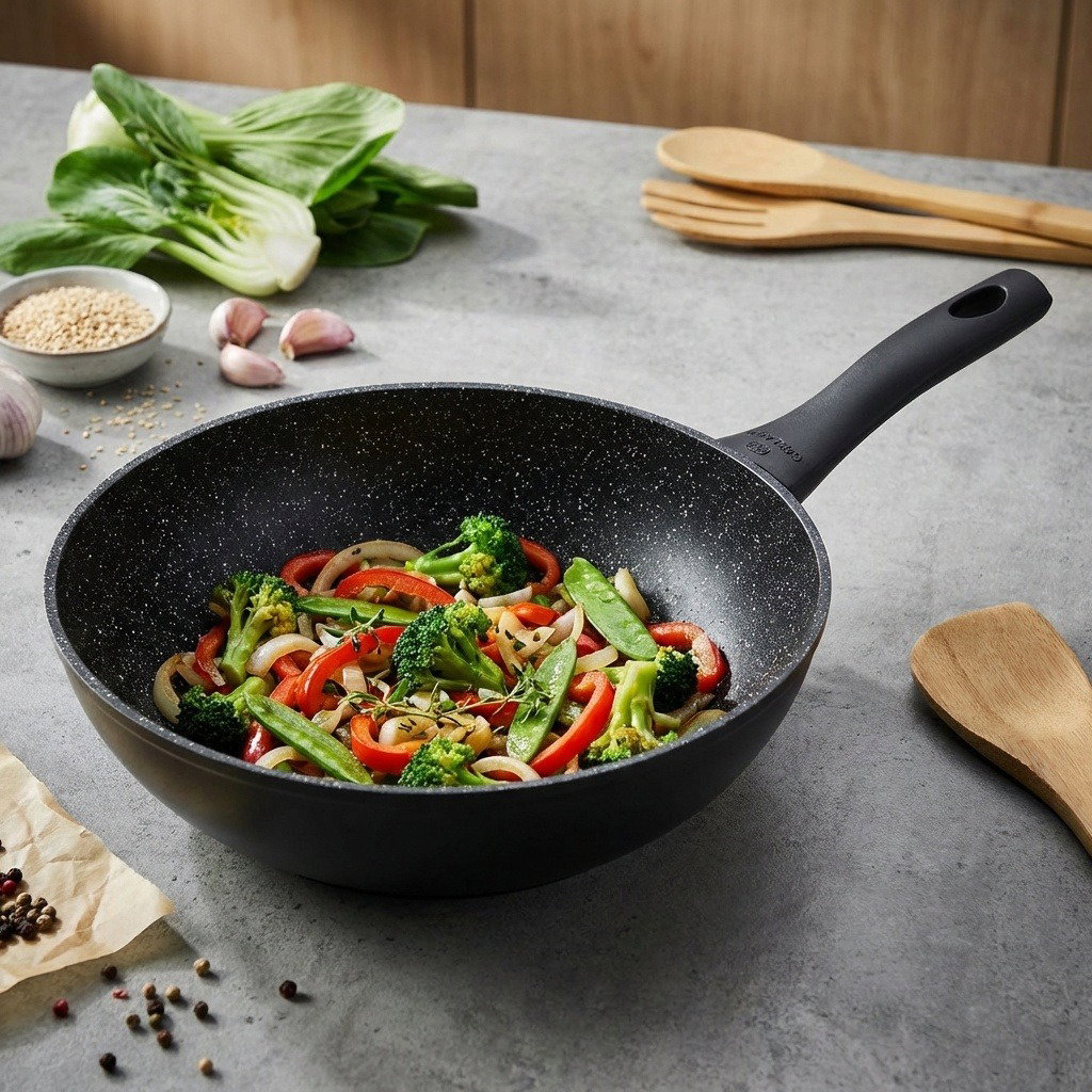 Gerlach GRANITEX Wok serpenyő 28 cm