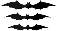Malatec 22004 Halloween bat 3 pcs black - Costume Accessory