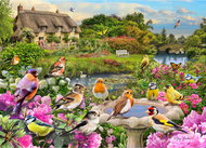 GIBSONS puzzle Birds singing by the brook 1000 pieces - Jigsaw Puzzle