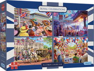 GIBSONS puzzle Royal Celebrations 4 × 500 pieces - Jigsaw Puzzle