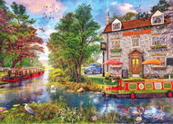 GIBSONS puzzle Hotel Riverside XXL 100 pieces - Jigsaw Puzzle