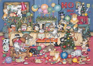 GIBSONS puzzle Cat Holidays 1000 pieces - Jigsaw Puzzle