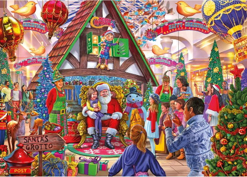GIBSONS puzzle Visit Santa 1000 pieces - Jigsaw Puzzle - Main image