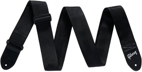 Gibson ASBELT-BLK The Seatbelt, Black - Guitar Strap - Main image