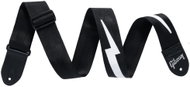 Gibson ASBOLT-BLK The Lightning Bolt Seatbelt, Black - Guitar Strap