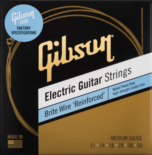 Gibson SEG-BWR11 Brite Wire Reinforced Electric Guitar Strings 11-50 Medium - Strings - Main image