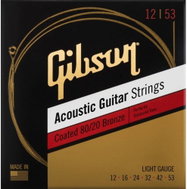 Gibson SAG-CBRW12 Coated 80/20 Bronze Acoustic Guitar Strings 12-53 Light - Strings