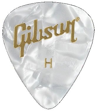 Gibson APRW12-74H Pearloid White Picks, 12 Pack, Heavy - Plectrum - Main image
