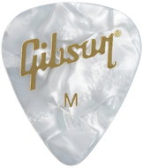 Gibson APRW12-74M Pearloid White Picks, 12 Pack, Medium - Plectrum