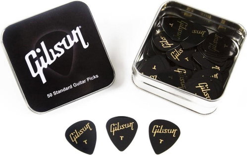 Gibson APRGG50-74T Standard Style Thin Guitar Picks, Metal Tin, 50-Pack - Plectrum - Main image