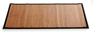 Giftdecor Bamboo rug with border, 80 × 50 cm, black - Carpet