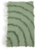 Giftdecor Fringed bedspread, 135 × 150 cm, green - Bed Cover