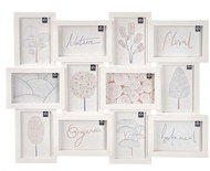 Giftdecor Photo frame for multiple photos 10 × 15 cm, 12 photos, white - Photo Frame