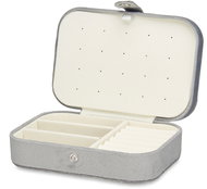 Giftdecor Jewellery box Velvet 11,5 × 16,2 × 6 cm, grey - Jewellery Box