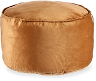 Giftdecor Velvet stool, diameter 60 cm, orange - Ottoman