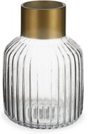 Giftdecor Striped vase with gold decoration, 22 cm - Vase