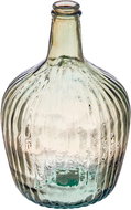 Giftdecor Bottle-shaped glass vase, recycled glass, 17 × 29 cm - Vase