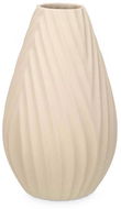 Giftdecor Keramická váza DIAGONAL STRIPE, béžová - Váza