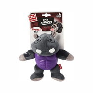 GiGwi Plush armoured hippo toy - Dog Toy