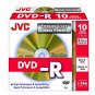 JVC DVD-R Premium 4.7GB 16x, 10ks slim box - Médium