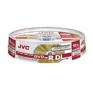 JVC DVD-R Dual Layer Premium 8.5GB 8x, 10ks spindle box - Médium