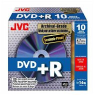 JVC DVD+R Archival Scratch-Proof 4.7GB 16x, 10ks slim box - Médium