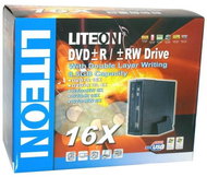 Lite-On SOHW-1673SX černá (black) - DVD±R 16x, DVD+R9 4x, DVD+RW 8x, DVD-RW 6x, externí USB2.0 retai - DVD Burner