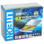 Lite-On SOSW-852SX stříbrná (silver) slim - DVD±R 8x, DVD+R9 2.4x, DVD±RW 4x, externí USB2.0 retail - DVD Burner