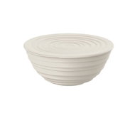 GLASSOR White bowl with lid - Small Bowl