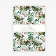 Dárkový balicí papír městská džungle - Dárkový balící papír