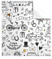 Balicí papír arch svatební - Dárkový balící papír