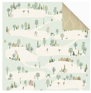 Znovupoužitelný dárkový papír zimní krajina - Dárkový balící papír