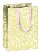 Dárková taštička kapradí zelenožlutá - Dárková taška