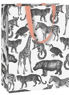 Dárková taška černobílá zoo - Dárková taška