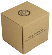 Krabička hnědá na baňku 12 cm - Dárková krabička