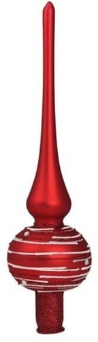 Vánoční špice červená proužky - Vánoční ozdoby - Main image