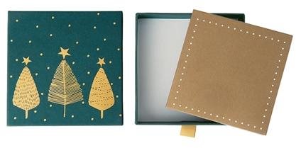 Dárková krabička na peníze se zlatými stromky - Dárková krabička - Main image