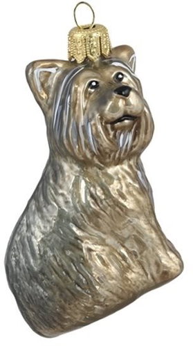 Skleněný pejsek Jorkšírský teriér - Vánoční ozdoby - Main image