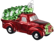 Auto nákladní se stromkem - Vánoční ozdoby