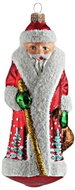 Vánoční figurka Santa s berlou - Vánoční ozdoby