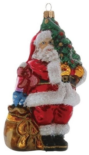 Vánoční figurka Mikuláš s pytlem - Vánoční ozdoby - Main image
