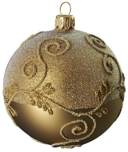 Vánoční koule zlatá ornamenty - Vánoční ozdoby - Main image