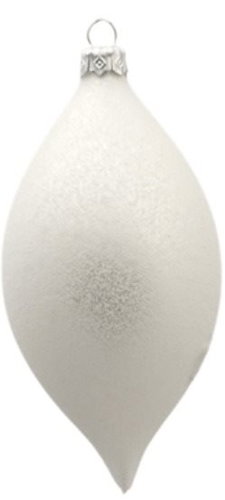 Vánoční oliva bílý mat - Vánoční ozdoby - Main image