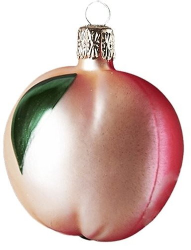 Skleněné jablko krémové - Vánoční ozdoby - Main image