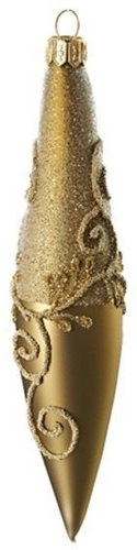 Vánoční raketa zlatá ornamenty - Vánoční ozdoby - Main image