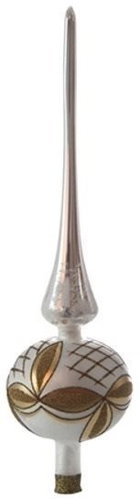 DECOR BY GLASSOR Christmas ornaments - spike white/gold - Christmas Ornaments - Main image