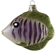 Rybka zelená s pruhy - Vánoční ozdoby