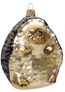 Sklěněná figurka ježeček - Vánoční ozdoby