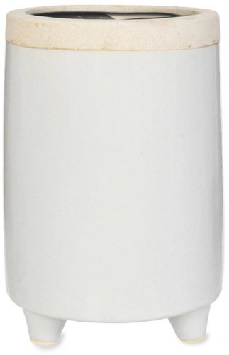 DECOR BY GLASSOR Ceramic pot on legs, tall - Decorative Planter - Main image